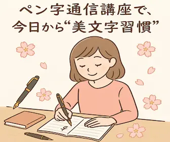 Kirei na ji de tegami wo kakitai kata e
